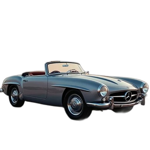 car, photorealistic, 3d render, mercedes transparent PNG cut-out