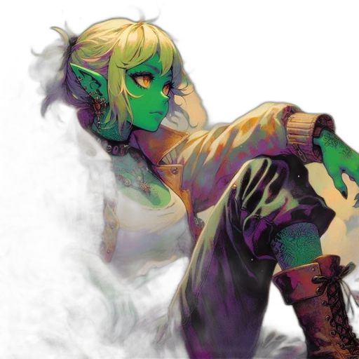 mask, dragon, fantasy art, concept art, comic book art, watercolor, green, green-skinned transparent PNG cut-out