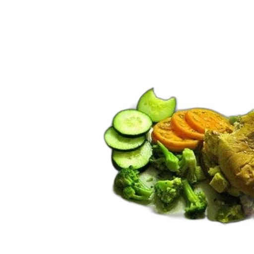 food, animal, crown, mask, 3d render, photorealistic, concept art, green transparent PNG cut-out