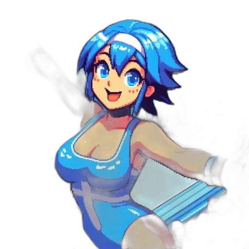dress, staff, robot, weapon, concept art, pixel art, watercolor, anime transparent PNG cut-out