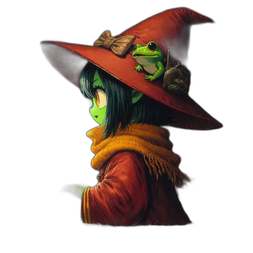 hat, mask, staff, face, concept art, fantasy art, pixel art, comic book art transparent PNG cut-out