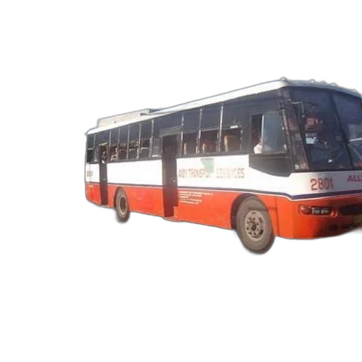 staff, car, 3d render, photorealistic, concept art, red, white, bus transparent PNG cut-out