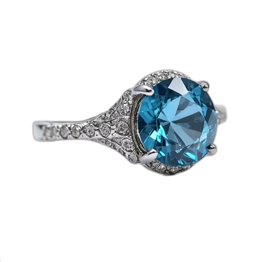 jewelry, crown, blue, close-up, image, silver, ring, large transparent PNG cut-out