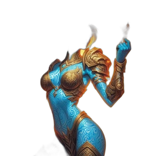 staff, robot, mask, weapon, concept art, fantasy art, 3d render, comic book art transparent PNG cut-out
