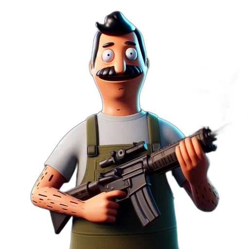 weapon, face, mask, staff, concept art, 3d render, cartoon, pixel art transparent PNG cut-out