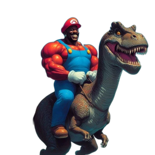 animal, dragon, creature, concept art, 3d render, pixel art, muscular, man transparent PNG cut-out