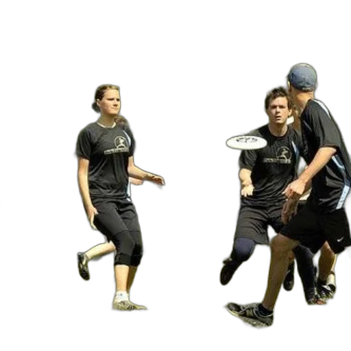 group, people, playing, ultimate, frisbee, sunny, day transparent PNG cut-out