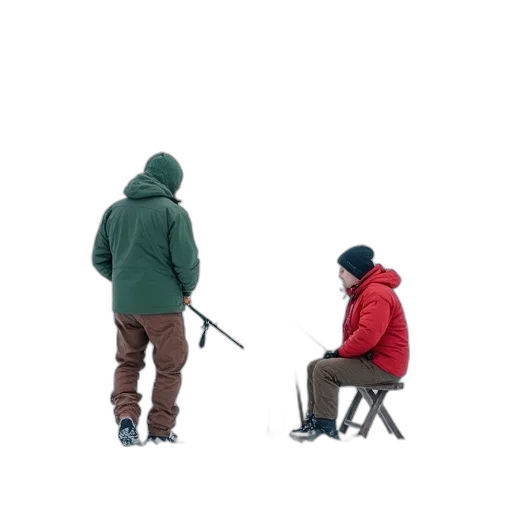 jacket, staff, umbrella, weapon, concept art, 3d render, pixel art, photorealistic transparent PNG cut-out