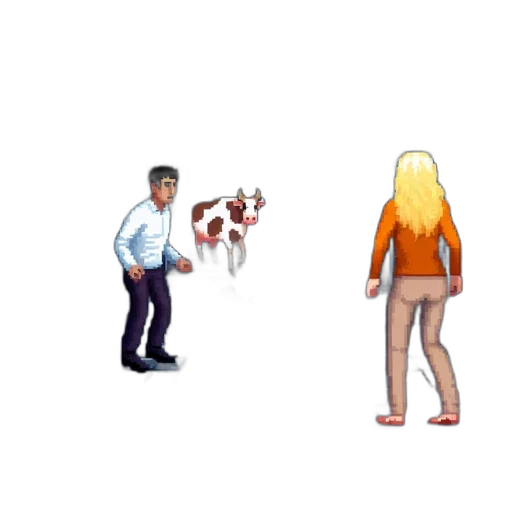 staff, pixel art, concept art, 3d render, cartoon, red, screen, retro-styled transparent PNG cut-out