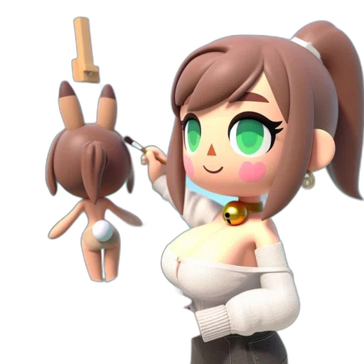 staff, weapon, creature, robot, 3d render, concept art, pixel art, cartoon transparent PNG cut-out