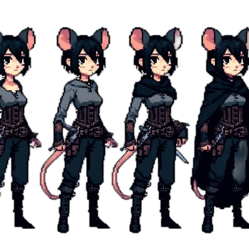 concept art, pixel art, cyberpunk, fantasy art, dark, monochrome, red, feisty transparent PNG cut-out