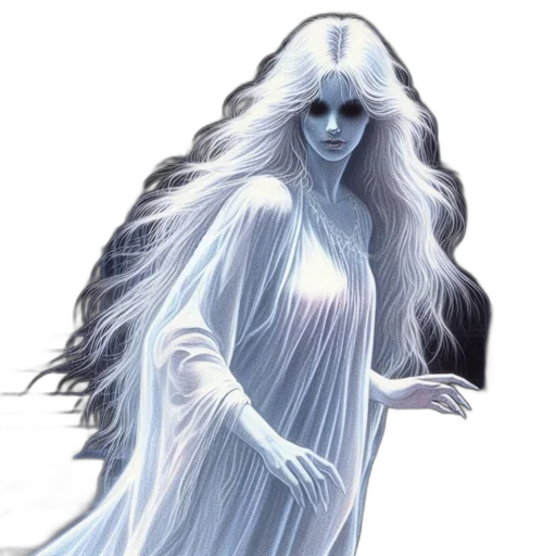 dress, creature, hair, fantasy art, concept art, comic book art, photorealistic, blue transparent PNG cut-out