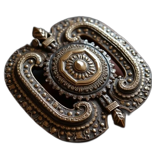 jewelry, crown, staff, sword, 3d render, photorealistic, belt, buckle transparent PNG cut-out
