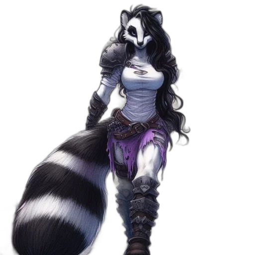staff, animal, concept art, fantasy art, pixel art, comic book art, monochrome, dark transparent PNG cut-out