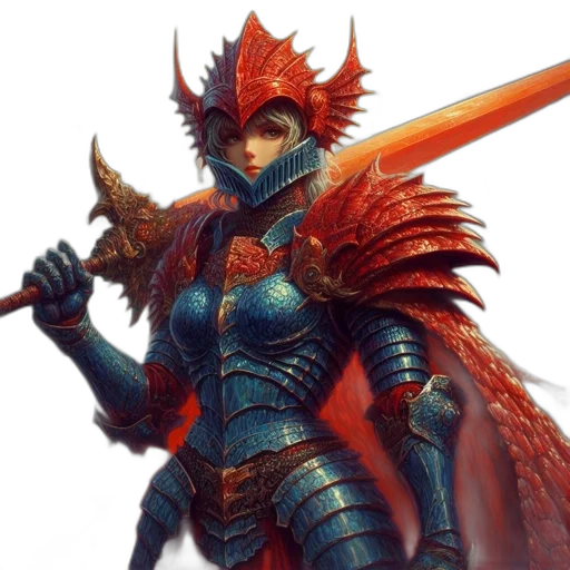 sword, dragon, staff, weapon, concept art, fantasy art, 3d render, comic book art transparent PNG cut-out