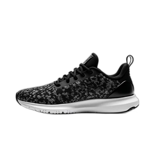 shoes, 3d render, black, white, sneaker, lacing, system, heel transparent PNG cut-out