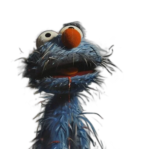 animal, staff, creature, dress, concept art, 3d render, photorealistic, blue transparent PNG cut-out