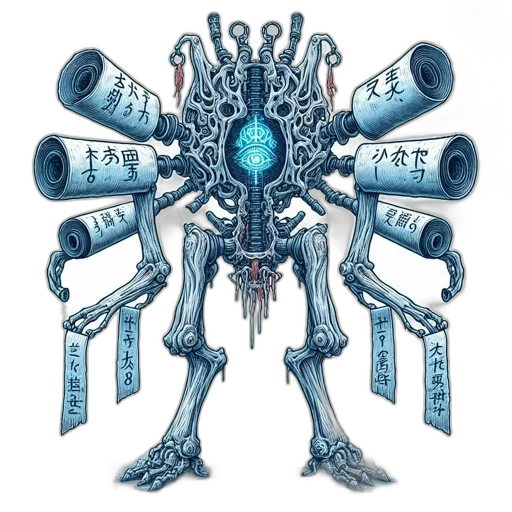 robot, weapon, staff, sword, concept art, cyberpunk, pixel art, fantasy art transparent PNG cut-out