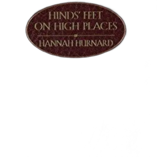 image, book, cover, titled, hinds, feet, high, places transparent PNG cut-out