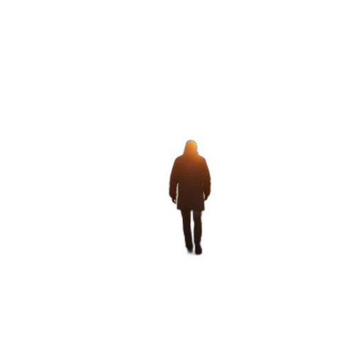 jacket, robot, creature, face, pixel art, 3d render, concept art, photorealistic transparent PNG cut-out