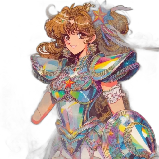 dress, weapon, sword, crown, watercolor, fantasy art, anime, vaporwave transparent PNG cut-out