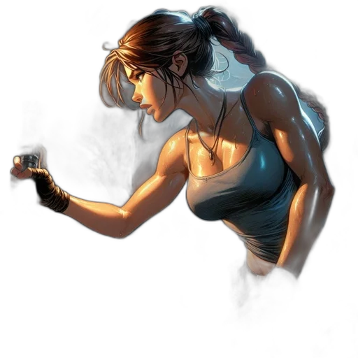 weapon, staff, concept art, comic book art, cyberpunk, photorealistic, fire, neon lights transparent PNG cut-out