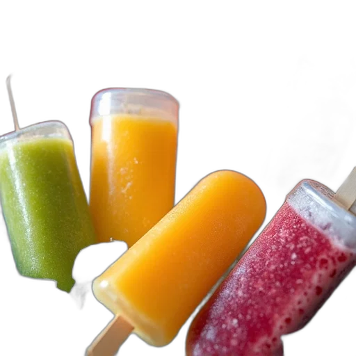 food, staff, weapon, colorful, neon, variety, popsicles, displayed transparent PNG cut-out