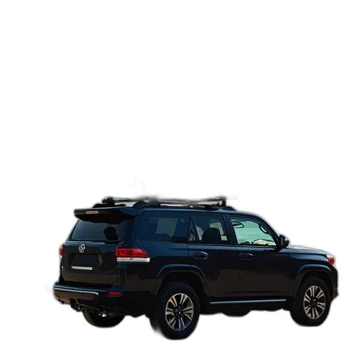 car, 3d render, black, suv transparent PNG cut-out
