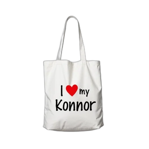 3d render, white, tote, bag, black, text, reading, love transparent PNG cut-out