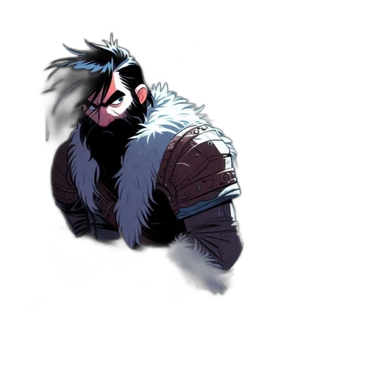 mask, creature, animal, jacket, concept art, fantasy art, pixel art, comic book art transparent PNG cut-out