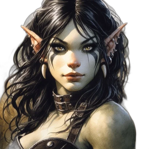 face, staff, fantasy art, concept art, comic book art, photorealistic, female, character transparent PNG cut-out