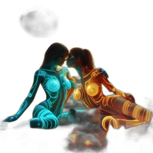 robot, jewelry, concept art, fantasy art, comic book art, 3d render, underwater, outer space transparent PNG cut-out
