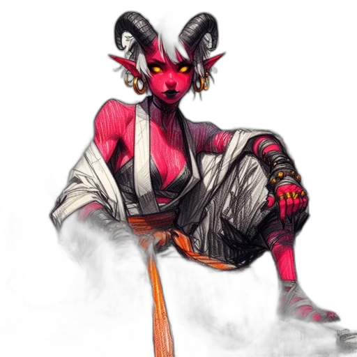 staff, dragon, mask, concept art, fantasy art, watercolor, cyberpunk, red transparent PNG cut-out