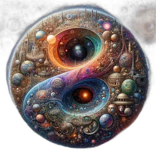 fantasy art, concept art, photorealistic, comic book art, outer space, celestial, scene, central transparent PNG cut-out