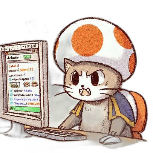staff, hat, robot, animal, concept art, pixel art, watercolor, fantasy art transparent PNG cut-out