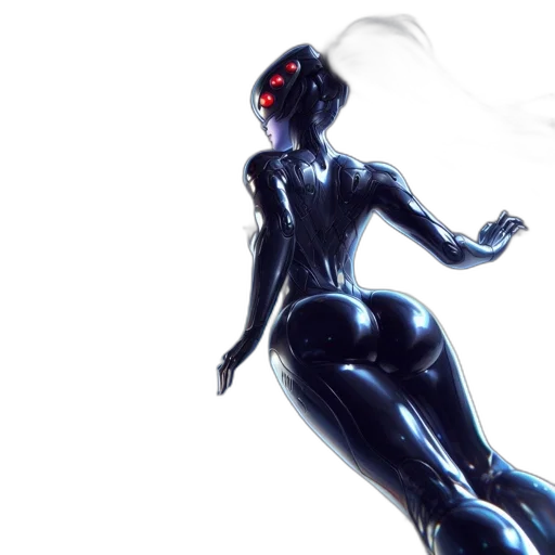 robot, concept art, 3d render, cyberpunk, comic book art, neon lights, futuristic, scene transparent PNG cut-out