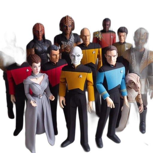 staff, concept art, outer space, collection, star, trek, character, figurines transparent PNG cut-out