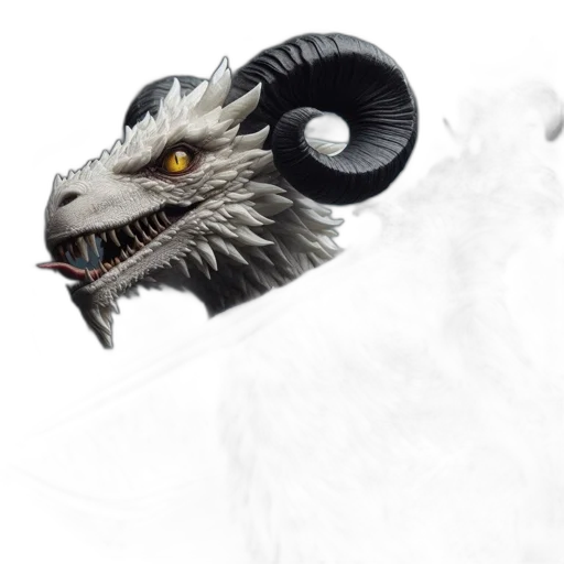 dragon, creature, animal, mask, fantasy art, concept art, 3d render, photorealistic transparent PNG cut-out