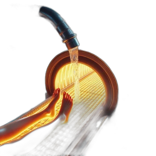 sword, weapon, hair, jewelry, 3d render, photorealistic, golden, dimly transparent PNG cut-out