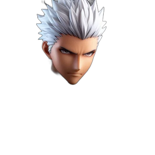 face, hair, creature, mask, 3d render, concept art, pixel art, anime transparent PNG cut-out