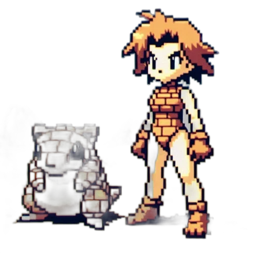 robot, creature, dress, animal, pixel art, concept art, fantasy art, anime transparent PNG cut-out
