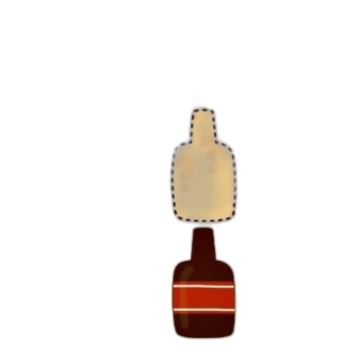 bottle, furniture, crown, jewelry, 3d render, pixel art, photorealistic, colorful transparent PNG cut-out