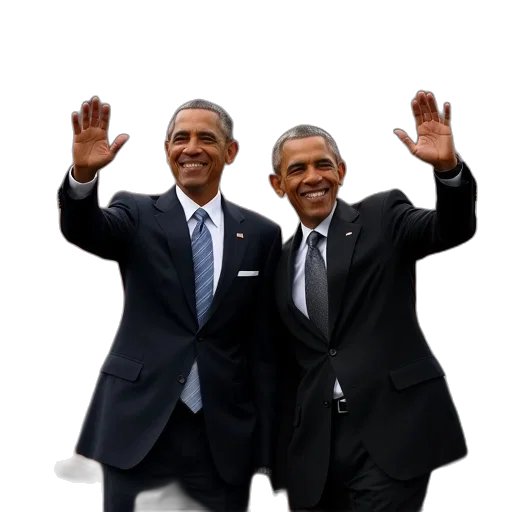 staff, 3d render, president, obama transparent PNG cut-out