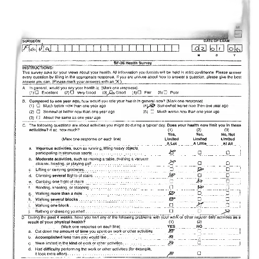 sf-36, health, survey, form, instructions, questions, about, physical transparent PNG cut-out