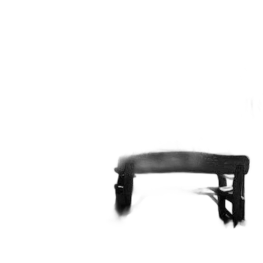 furniture, staff, shoes, weapon, 3d render, photorealistic, black, white transparent PNG cut-out