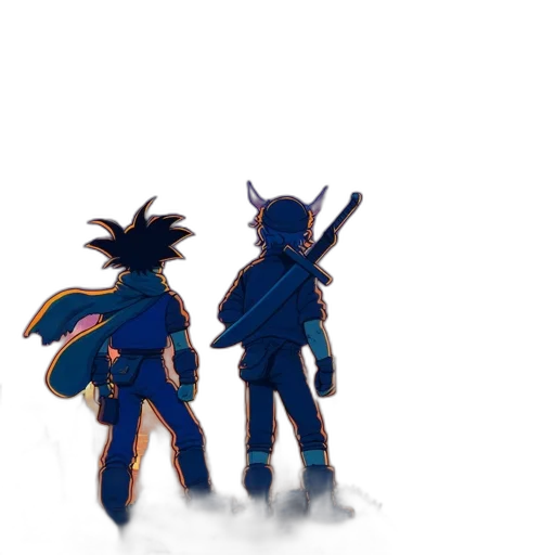 weapon, sword, dragon, staff, concept art, pixel art, anime, comic book art transparent PNG cut-out