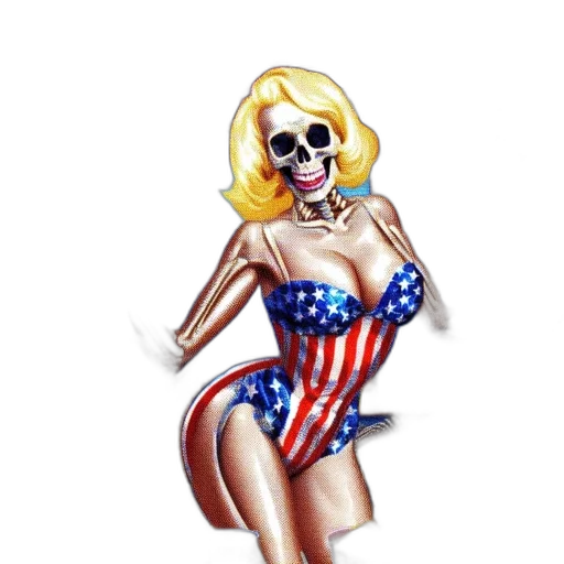 comic book art, cartoon, pixel art, concept art, eerie, portrait, features, grim transparent PNG cut-out