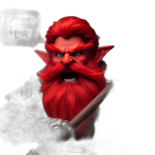 staff, face, concept art, fantasy art, pixel art, 3d render, red, intensely transparent PNG cut-out