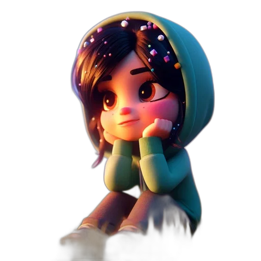staff, crown, face, robot, 3d render, concept art, fantasy art, cartoon transparent PNG cut-out