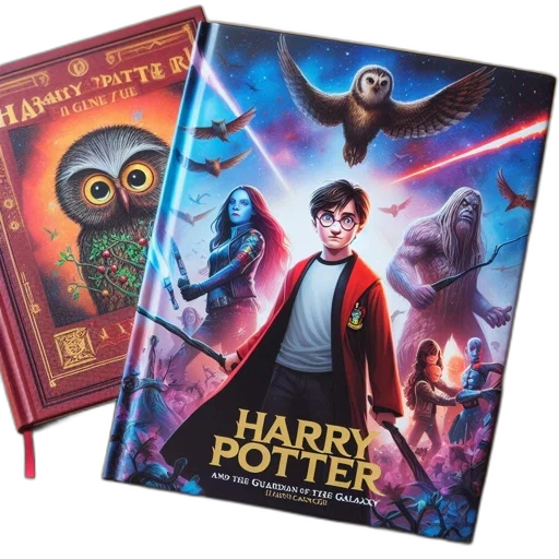concept art, comic book art, two, books, harry, potter, guardian, galaxy transparent PNG cut-out